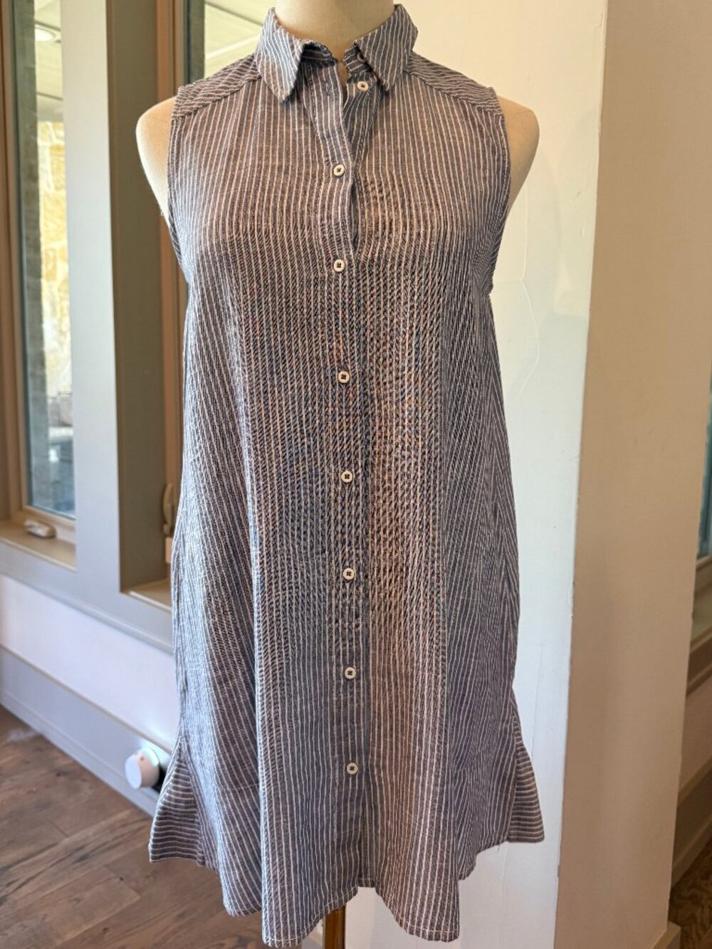Zara Basic Z1975 Sleeveless Tunic/Shirtdress XS - Picture 2 of 9